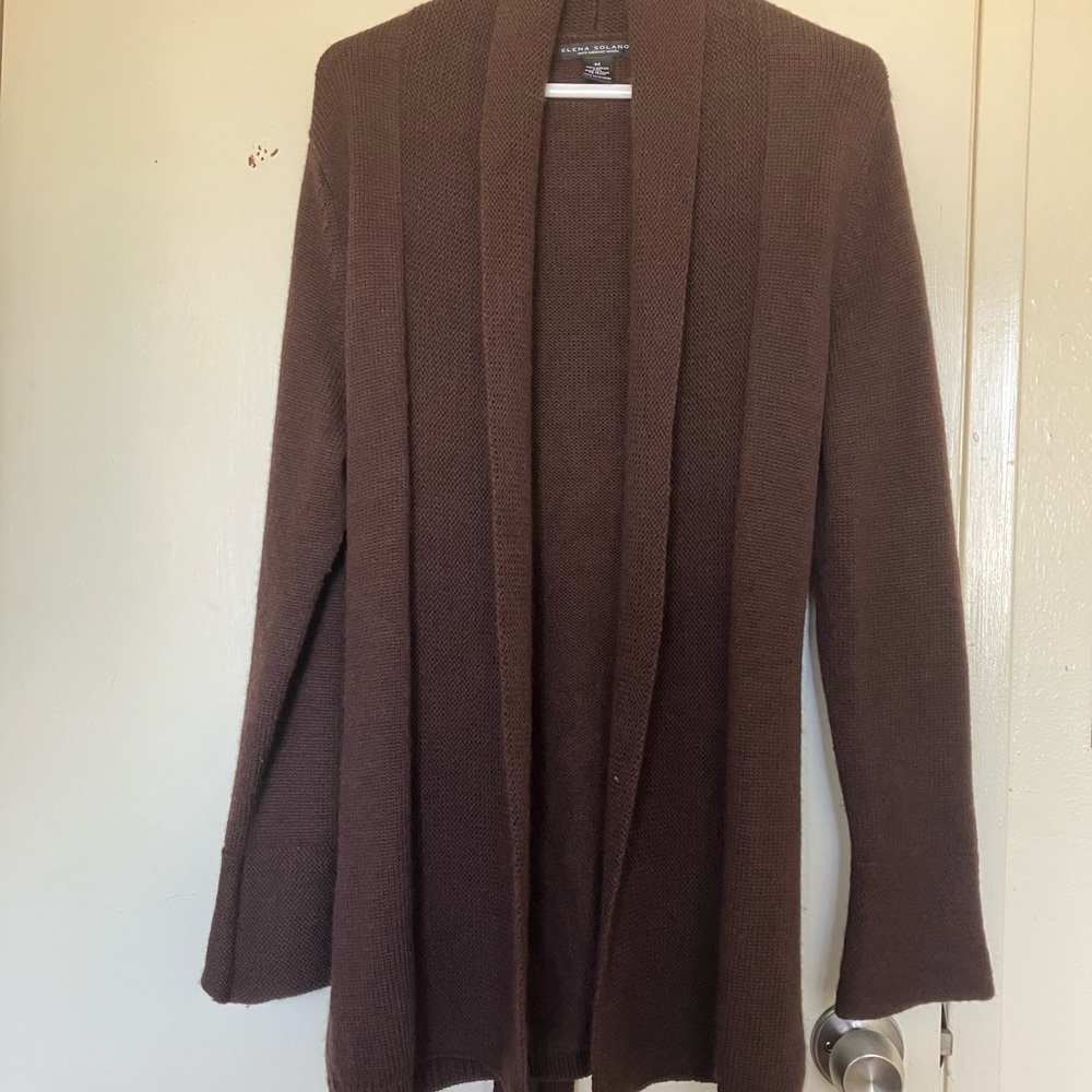 Elena Solano 100% wool sweater with wrapping belt (new without tag)